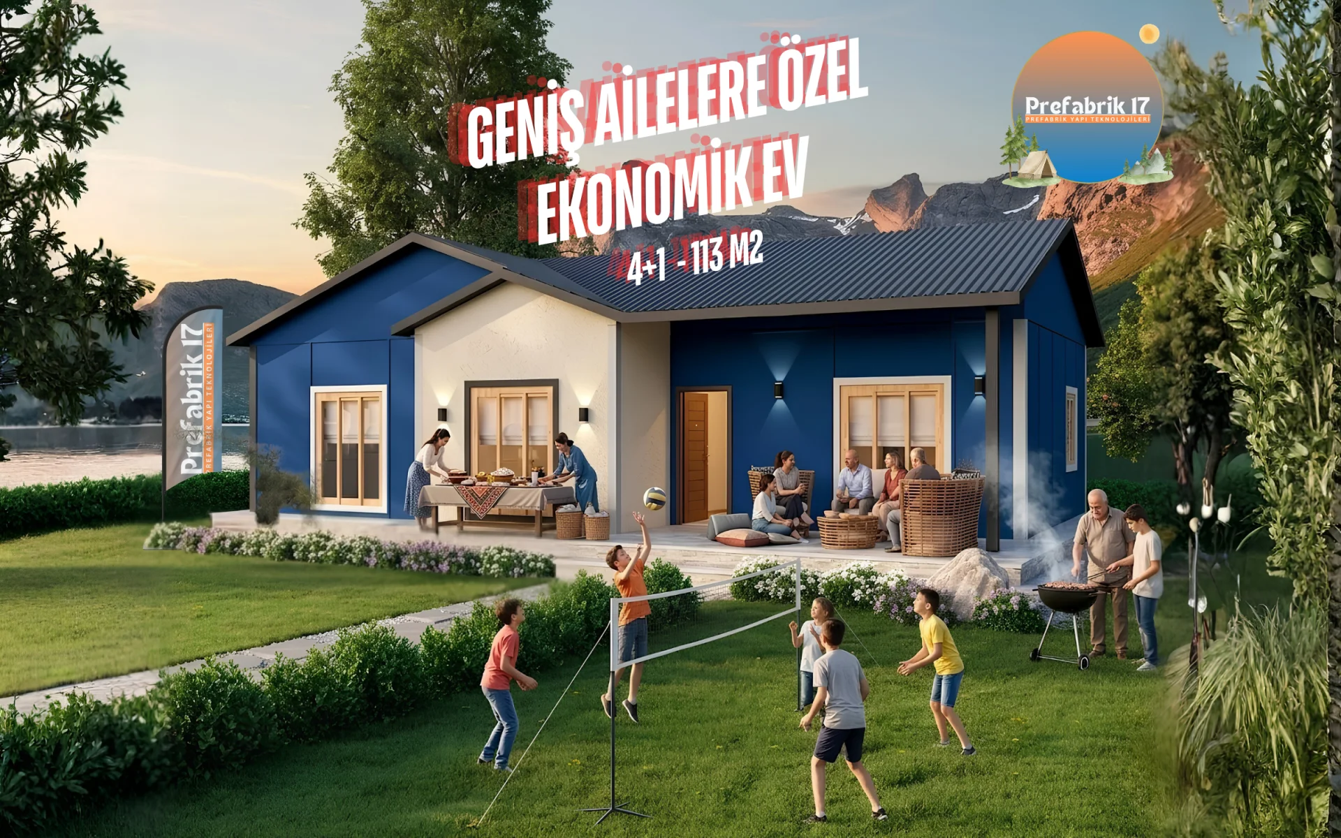 113 Metrekare Prefabrik Villa |𝐺𝑒𝑛𝑖ş 𝐴𝑖𝑙𝑒𝑙𝑒𝑟𝑒 Ö𝑧𝑒𝑙|