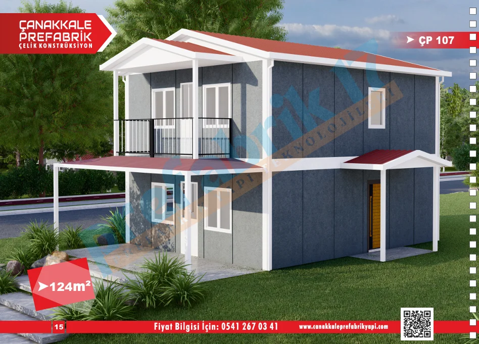 124 Metrekare Dubleks Prefabrik Konut