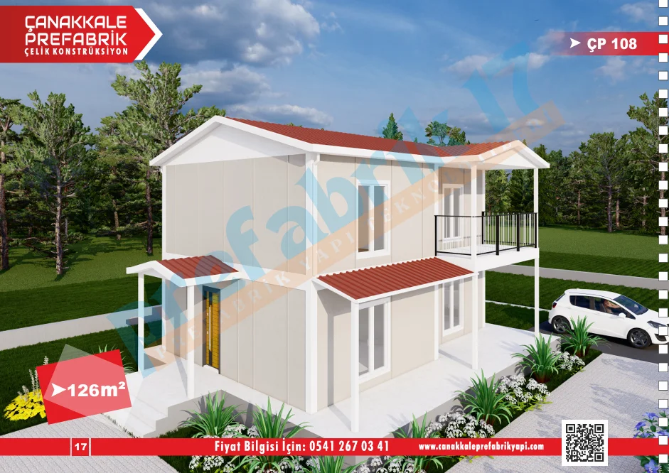 126 Metrekare Dubleks Prefabrik Konut