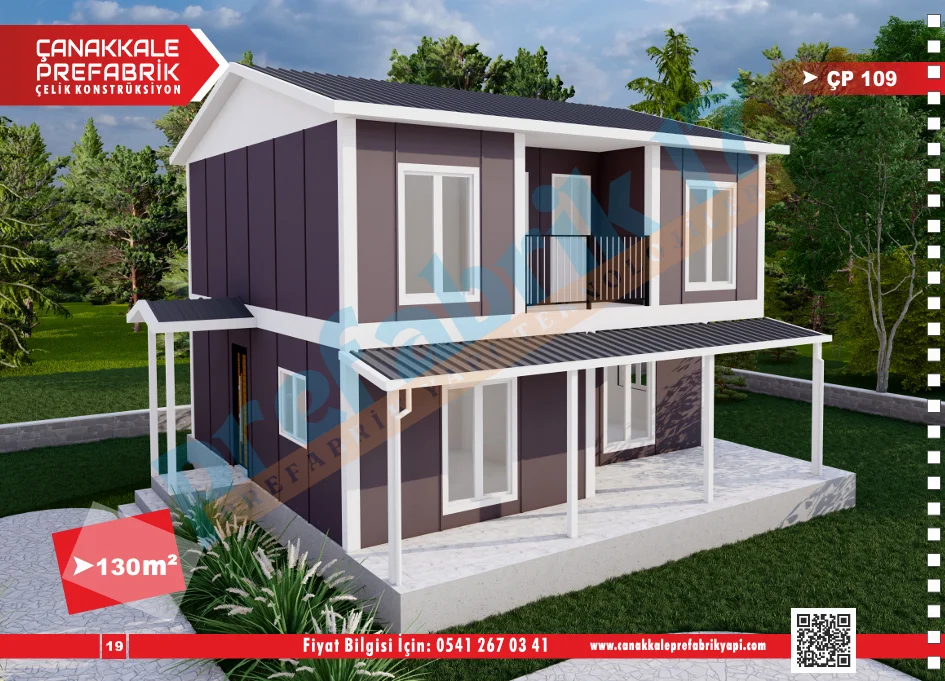 130 Metrekare Dubleks Prefabrik Konut