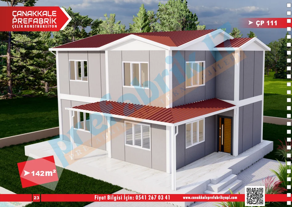 142 Metrekare Dubleks Prefabrik Konut