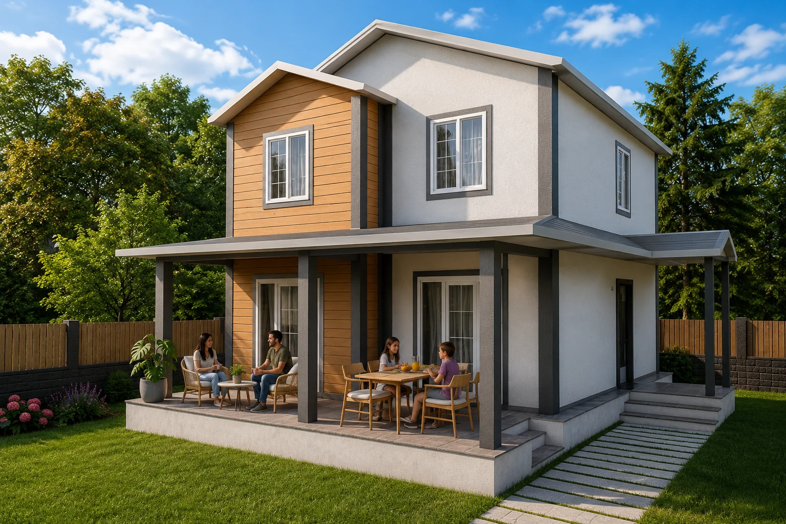 150 Metrekare Hafif Çelik Villa 