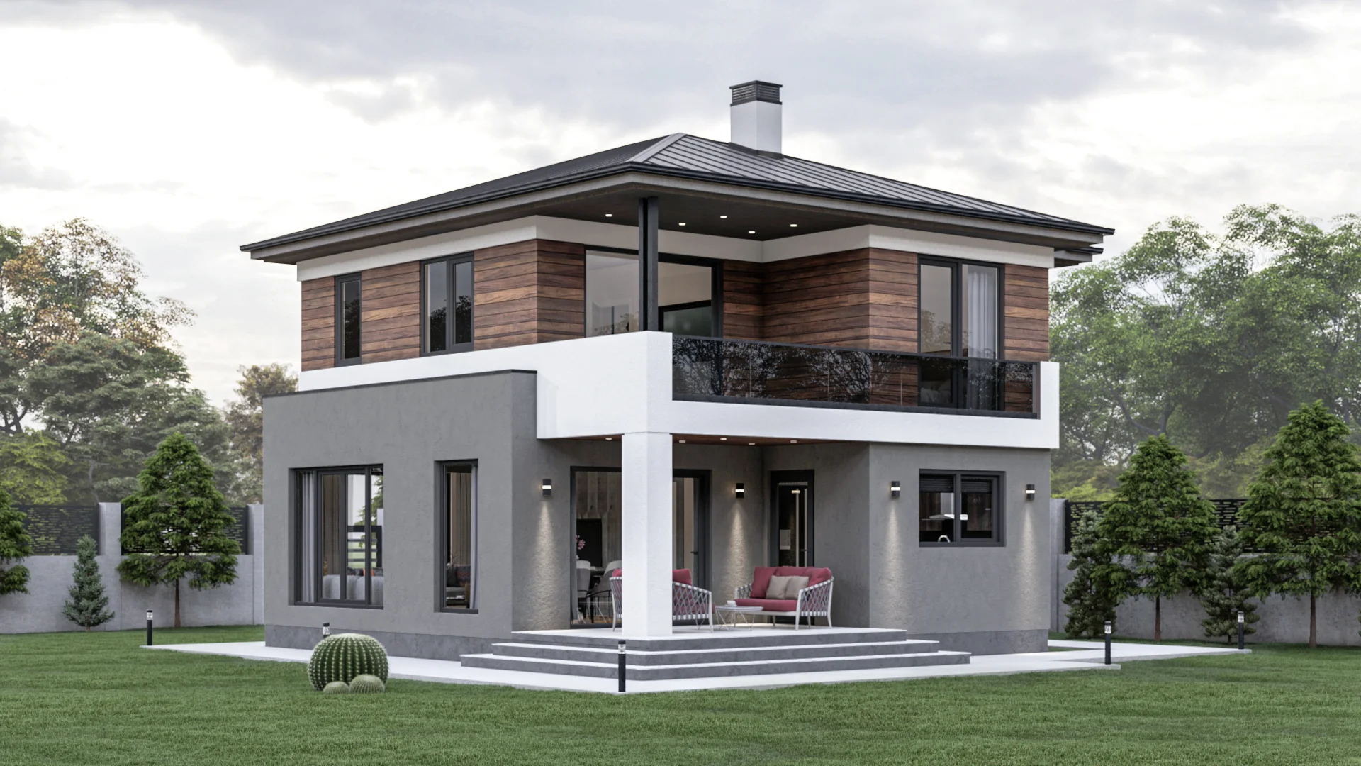 163 Metrekare Dubleks Çelik Villa