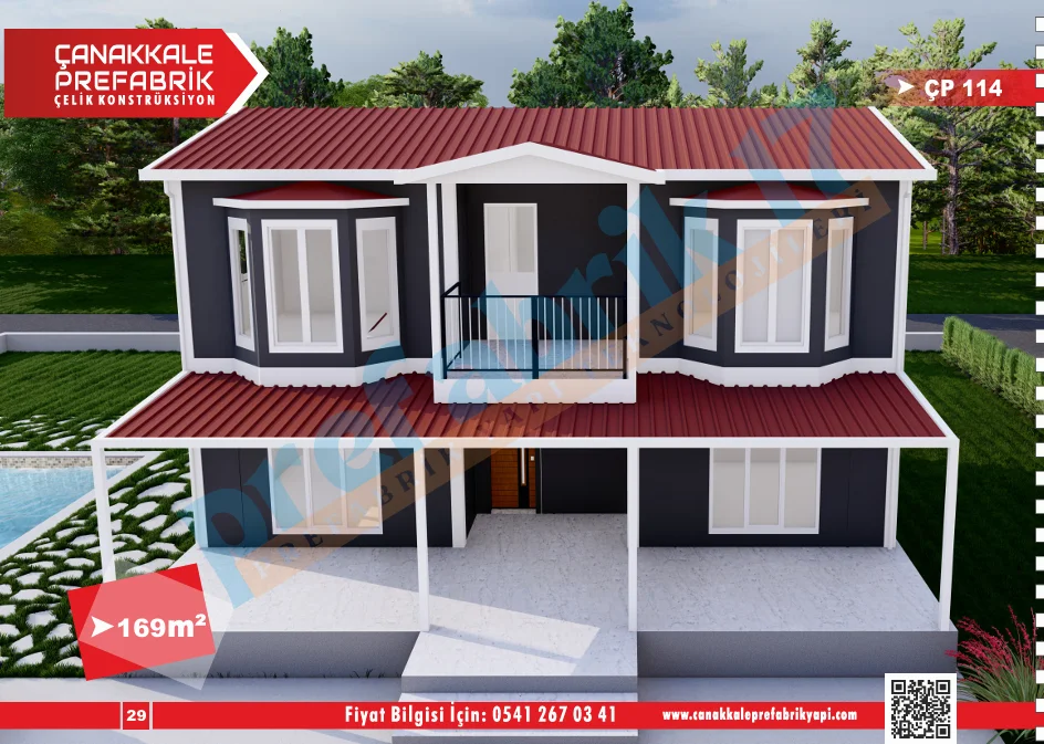 169 Metrekare Dubleks Prefabrik Konut