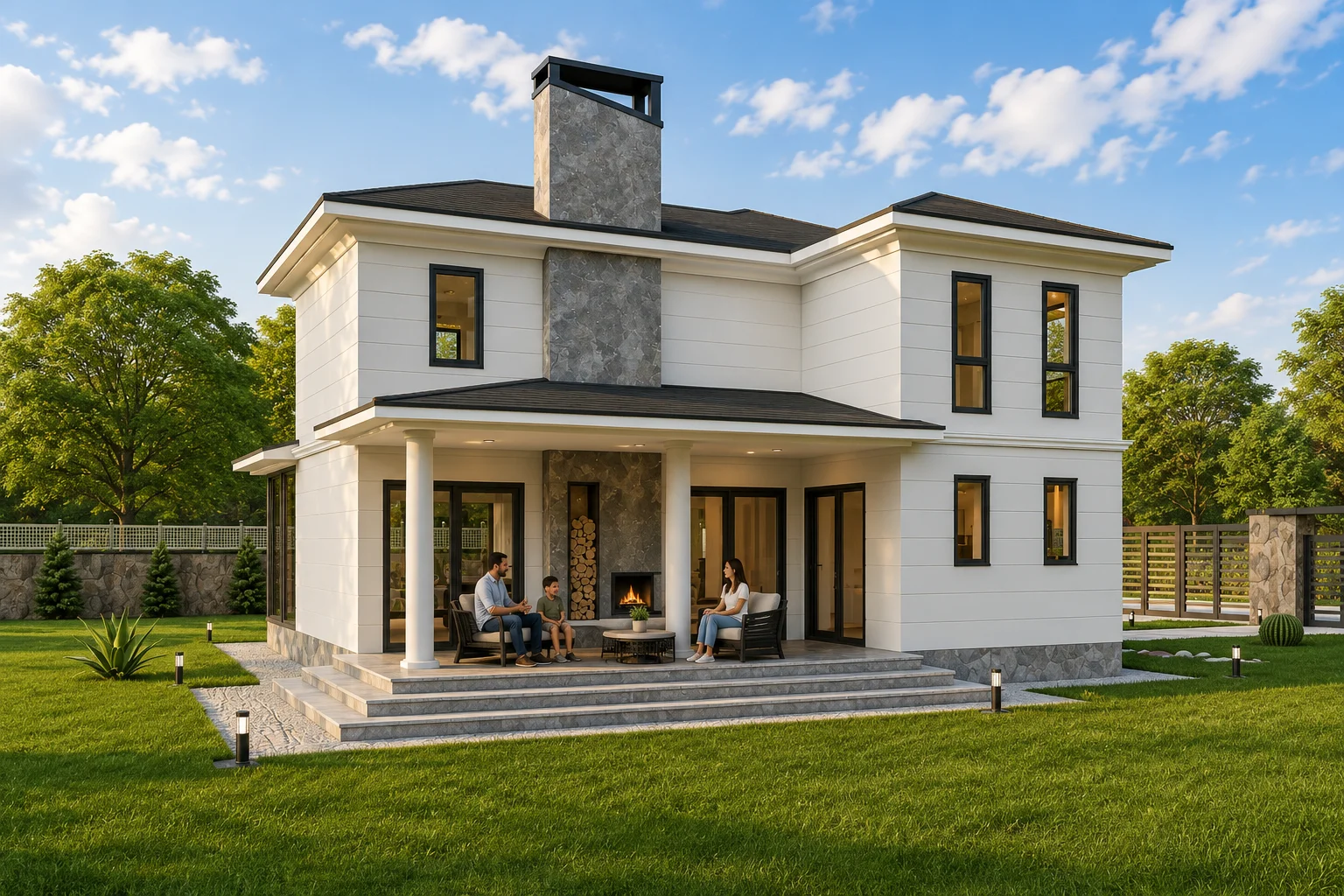 200 Metrekare Dubleks Çelik Villa 3