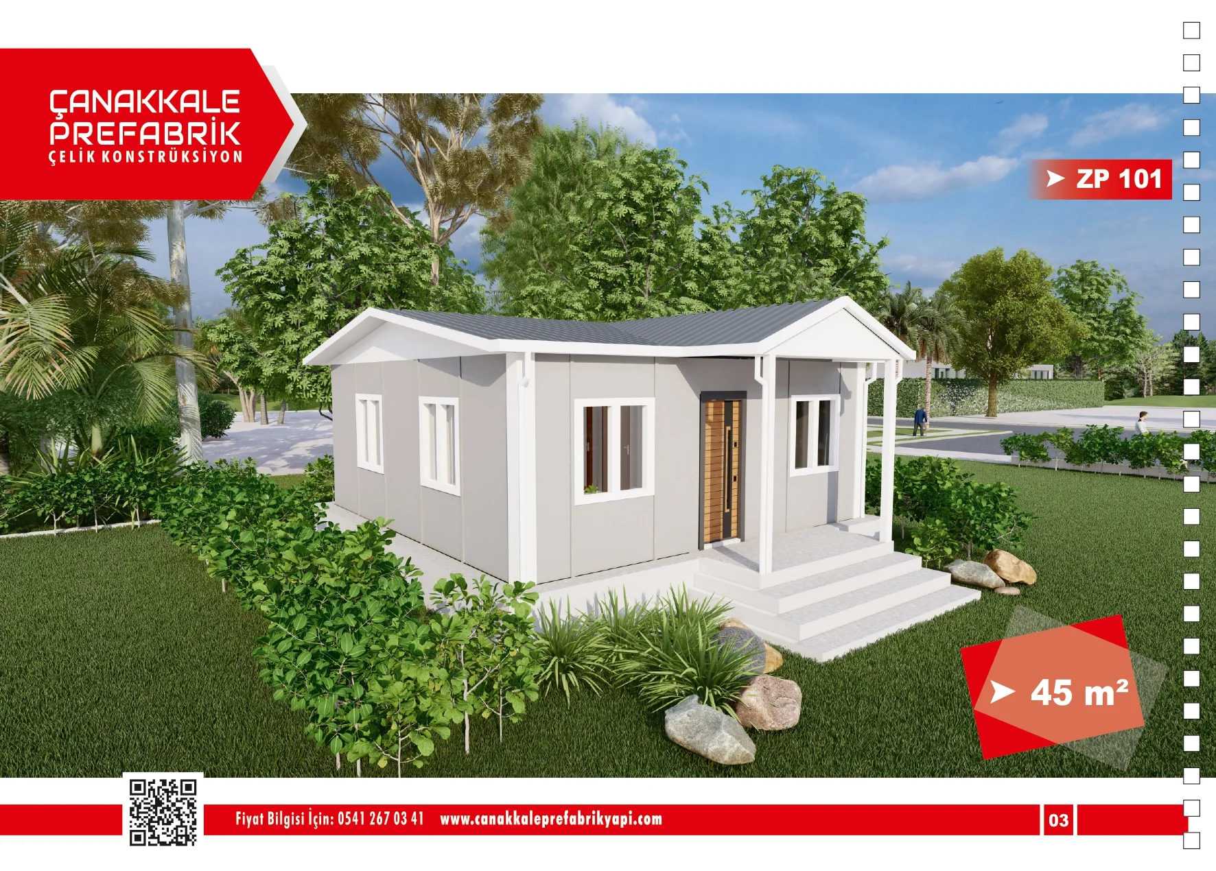 45 Metrekare Prefabrik Konut