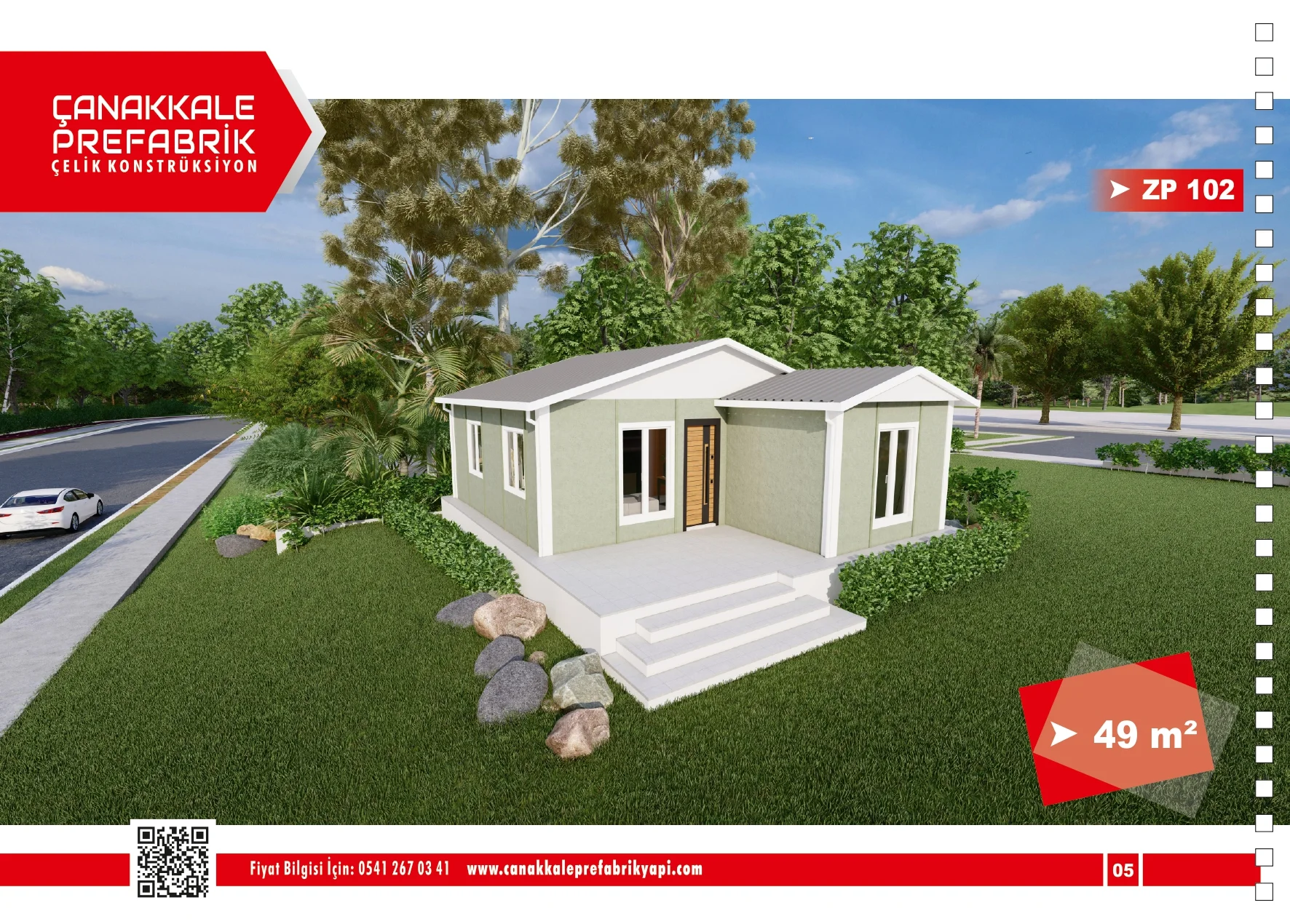 49 Metrekare Prefabrik Konut