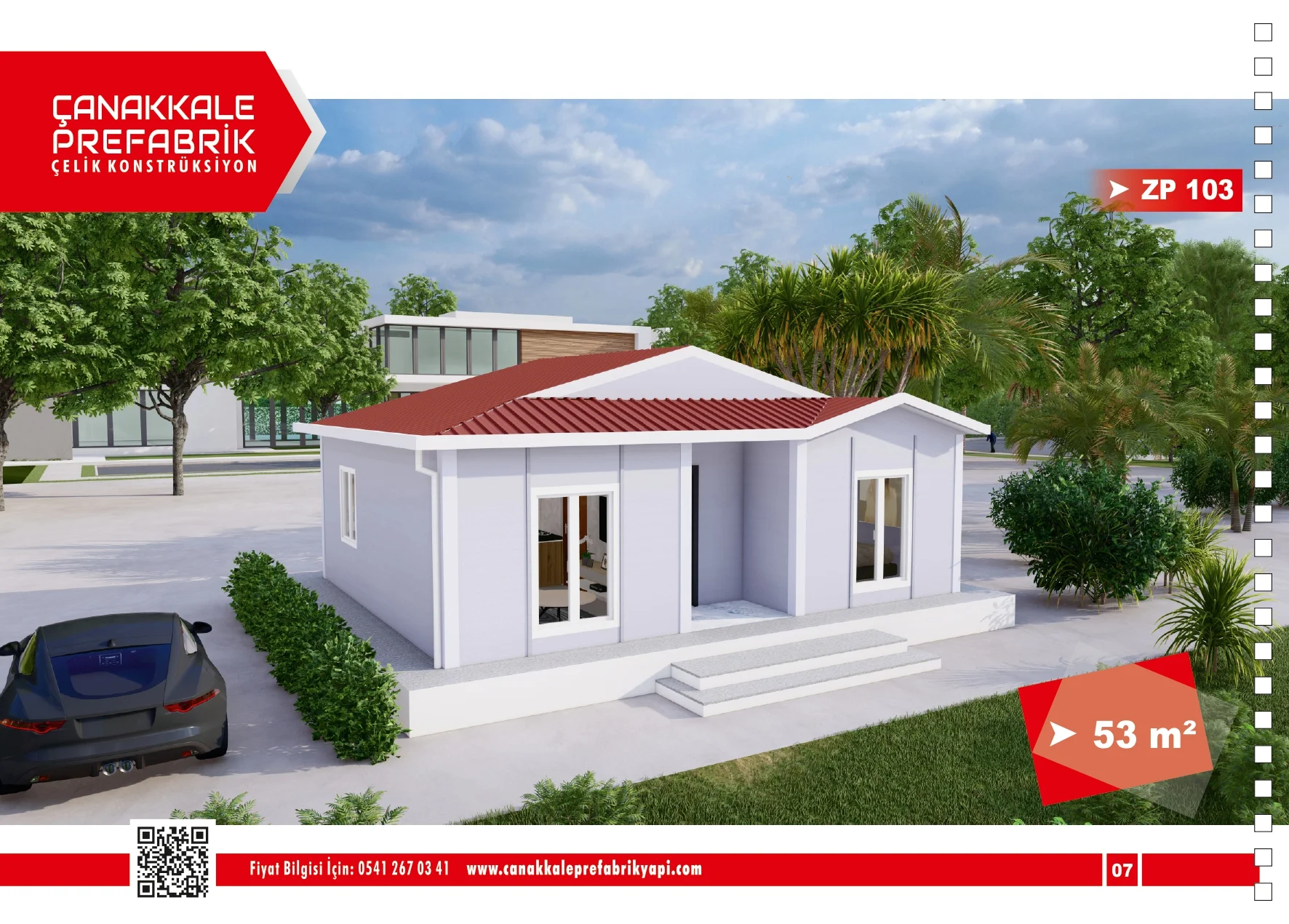 53 Metrekare Prefabrik Konut