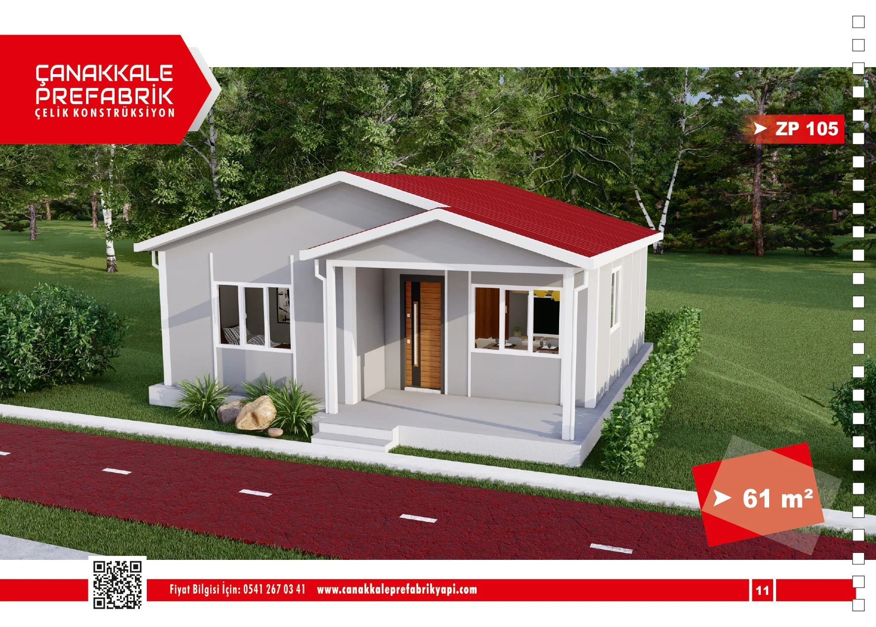 61 Metrekare Prefabrik Konut