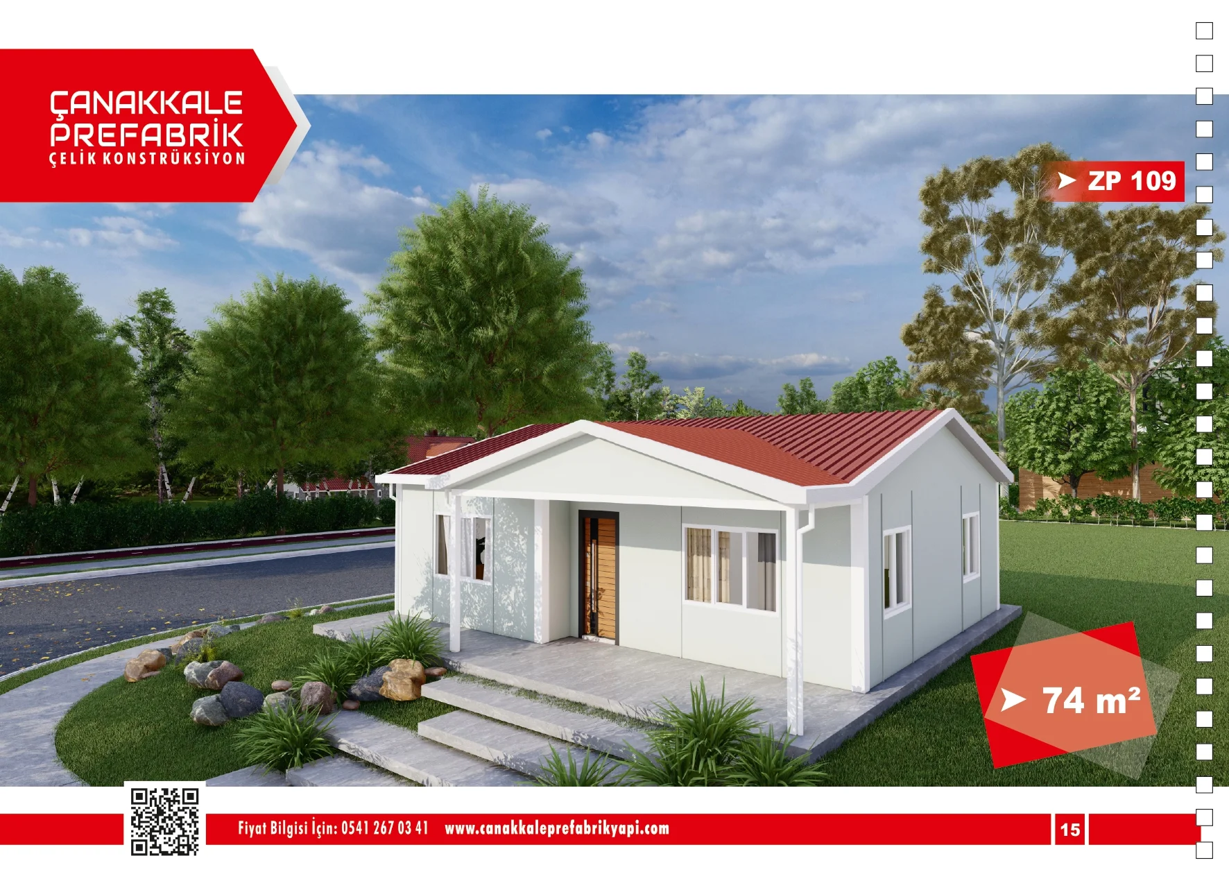 74 Metrekare Prefabrik Konut