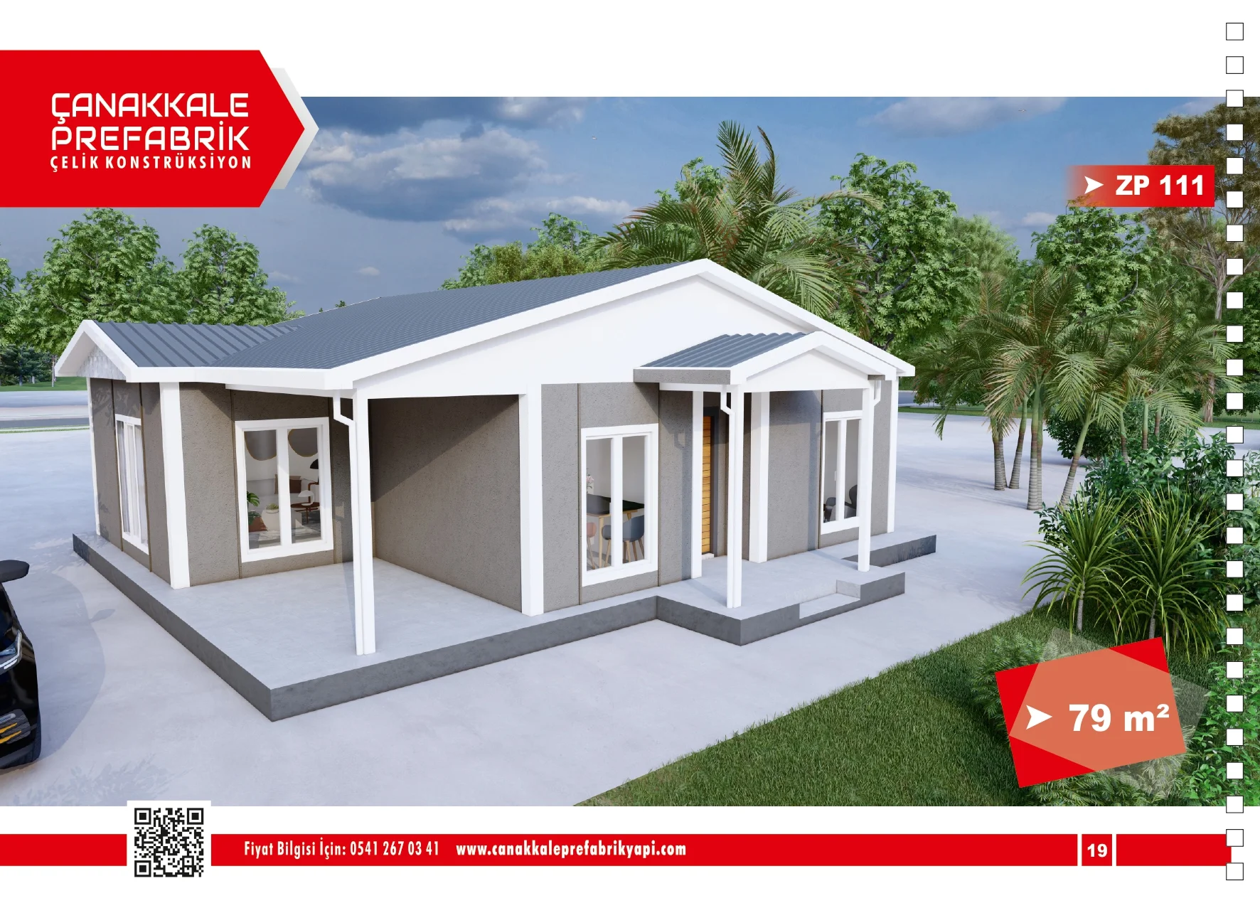 79 Metrekare Prefabrik Konut