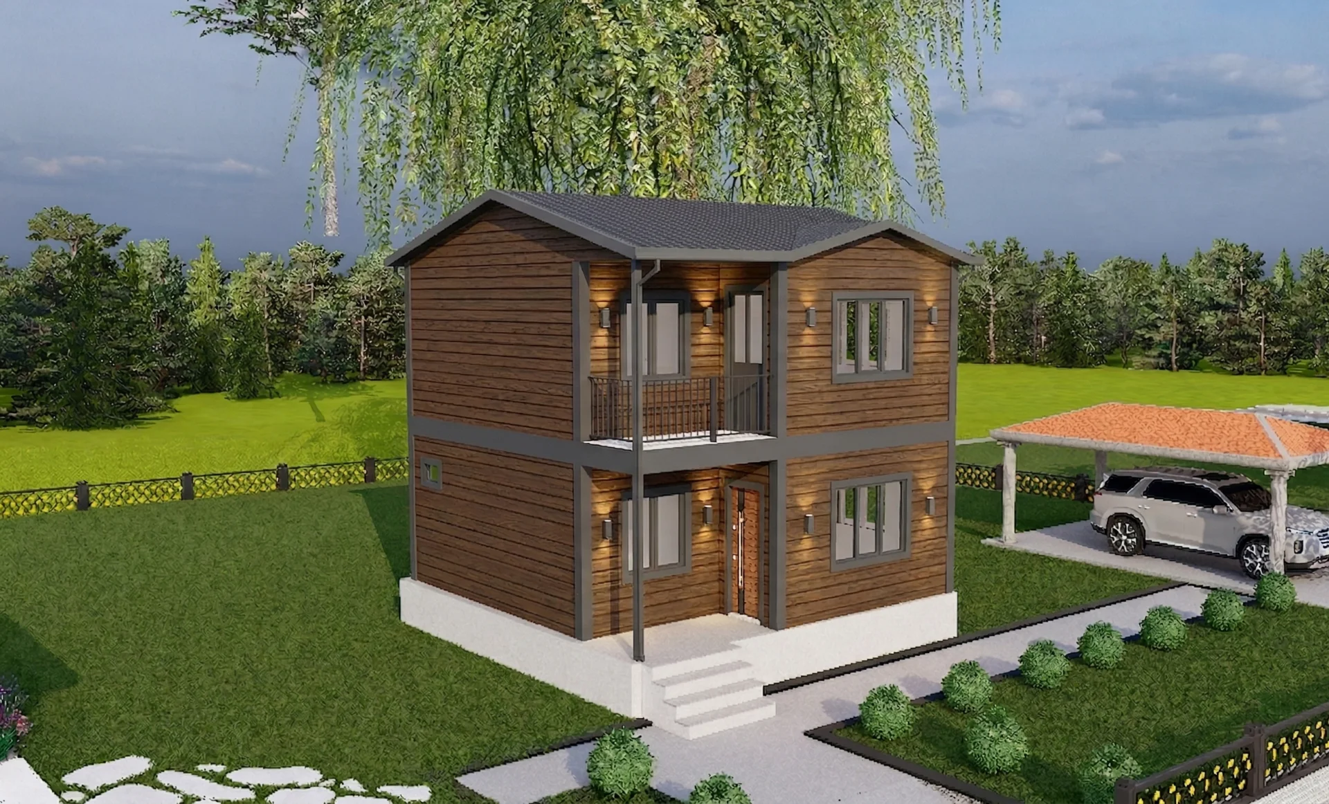 82 Metrekare Prefabrik & Hafif Çelik Villa | Yalıbaskı 