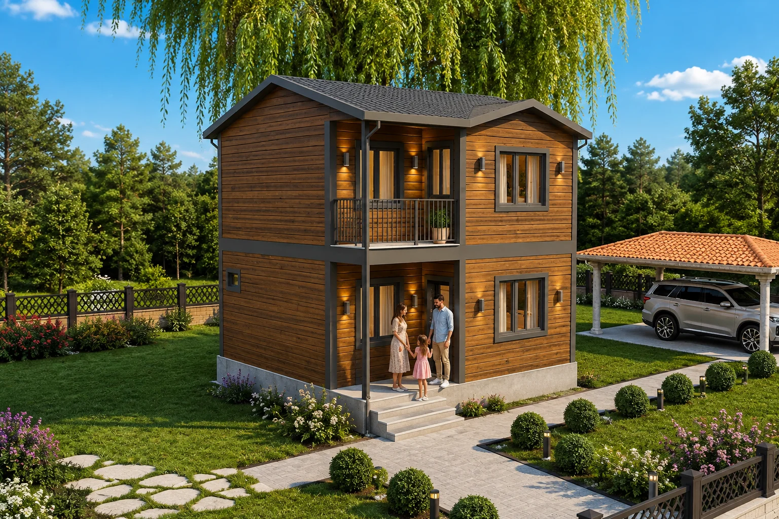 82 Metrekare Prefabrik & Hafif Çelik Villa | Yalıbaskı 