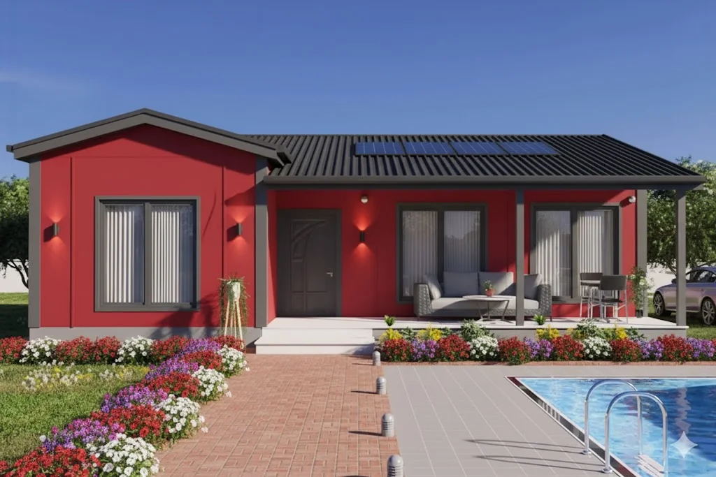 90 Metrekare Prefabrik Villa