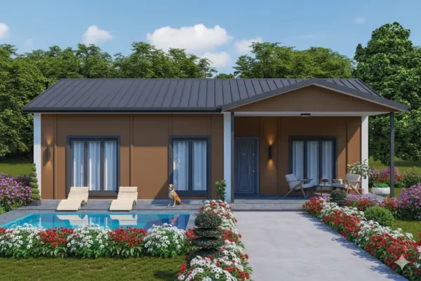 100 Metrekare Prefabrik Villa