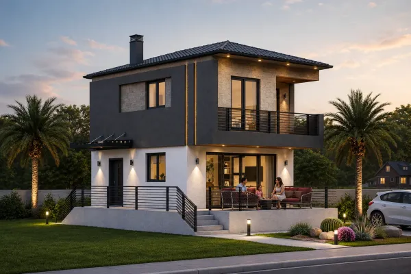 120 Metrekare Çelik Villa