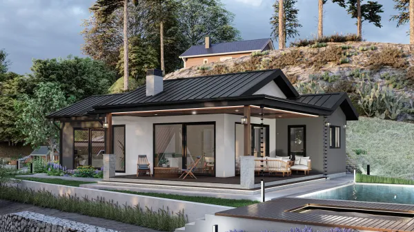 125 Metrekare Çelik Villa