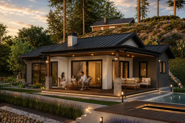 125 Metrekare Çelik Villa