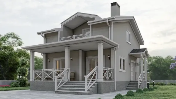 132 Metrekare Dubleks Çelik Villa