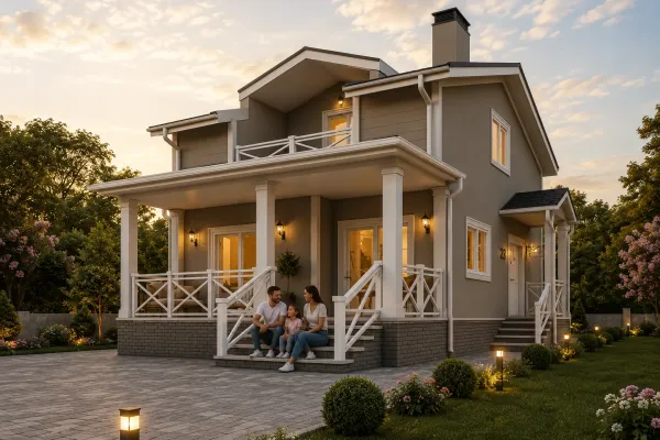 132 Metrekare Dubleks Çelik Villa