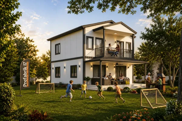 136 Metrekare Dubleks Prefabrik Villa | ★ Öᴢᴇʟ ᴛᴀsᴀʀıᴍ ★