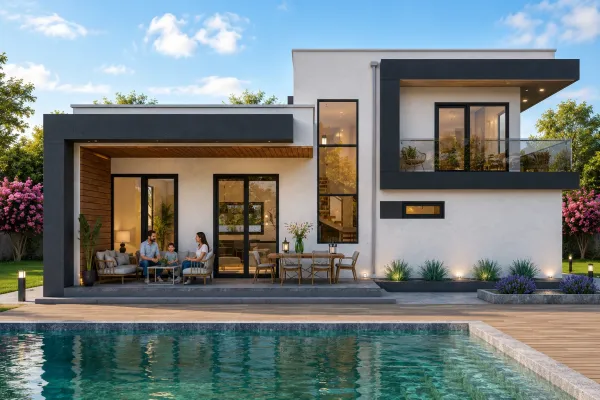 200 Metrekare Dubleks Çelik Villa