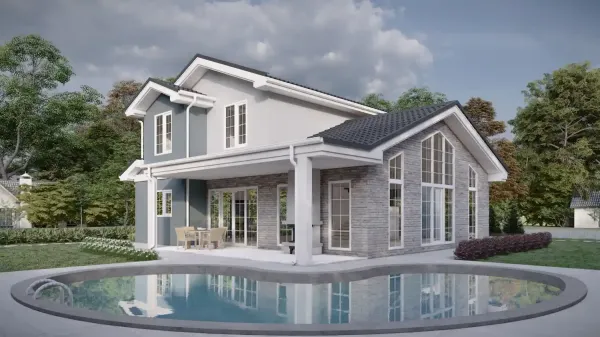 213 Metrekare Dubleks Çelik Villa