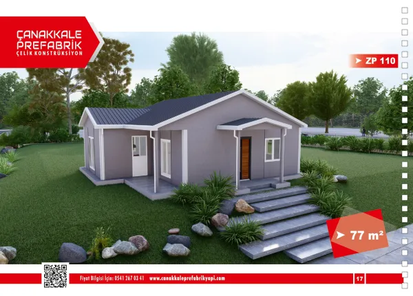 77 Metrekare Prefabrik Konut
