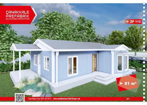 81 Metrekare Prefabrik Konut