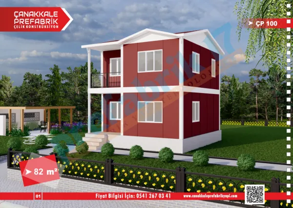 82 Metrekare Dubleks Prefabrik Konut