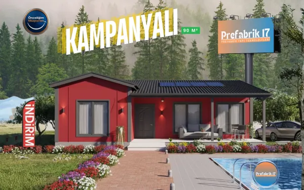 90 Metrekare Prefabrik Villa