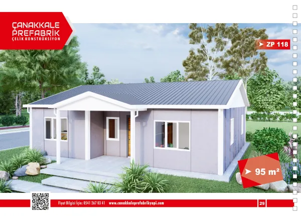 95 Metrekare Prefabrik Konut